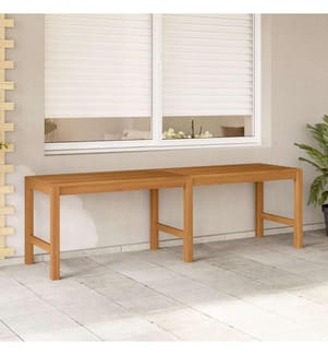 Gartenbank 150 cm Massivholz Teak