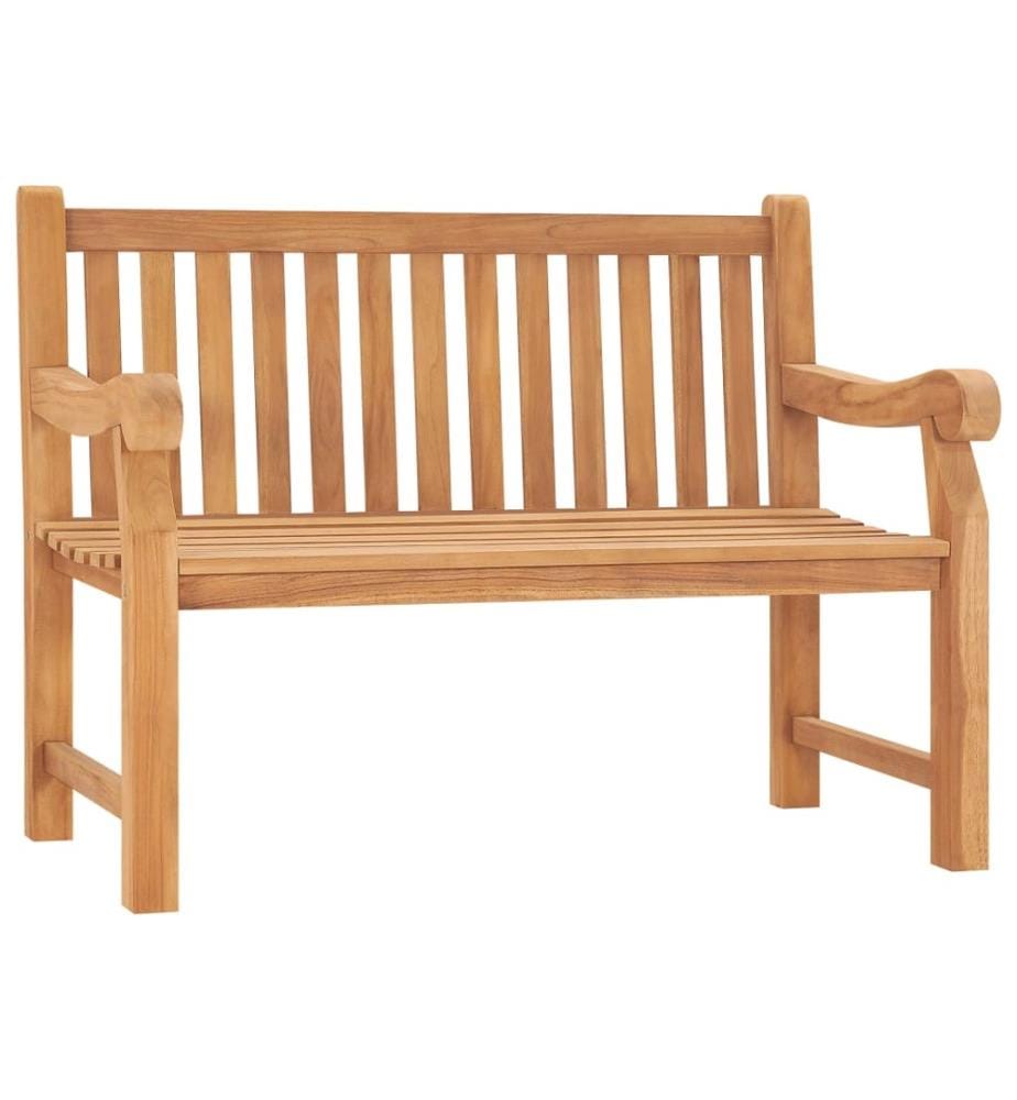 Banc de jardin 114 cm bois de teck solide