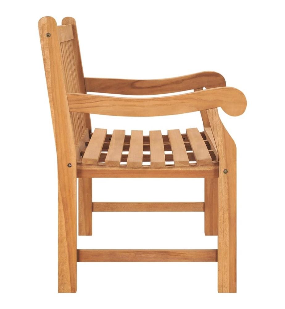 Banc de jardin 114 cm bois de teck solide