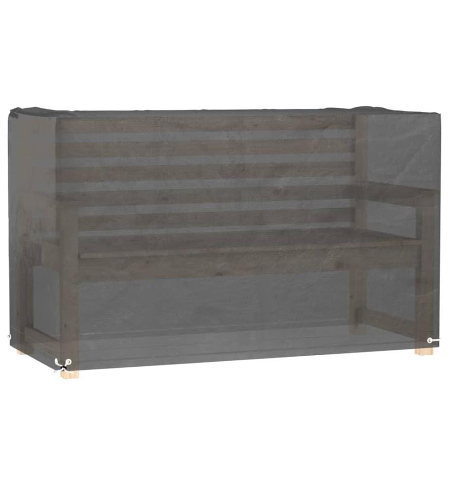 Gartenmöbel-Abdeckung 8 Ösen 125x55x75 cm Rechteckig