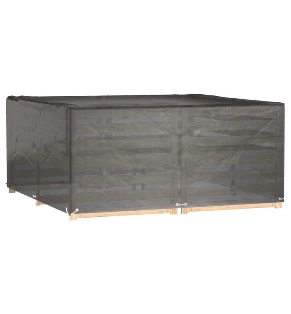 Gartenmöbel-Abdeckung 16 Ösen 205x205x90 cm Quadratisch