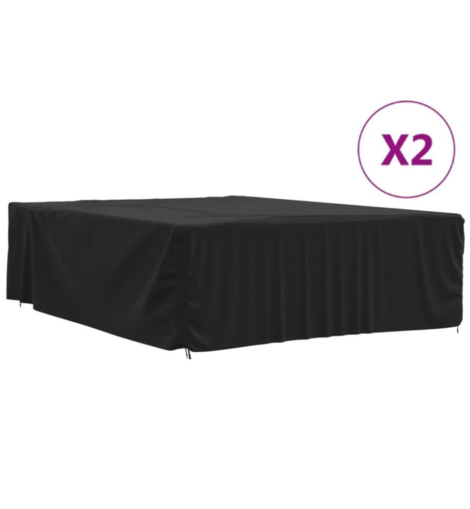 Gartenmöbel-Abdeckungen 2 Stk. 350x260x90 cm 420D Oxford