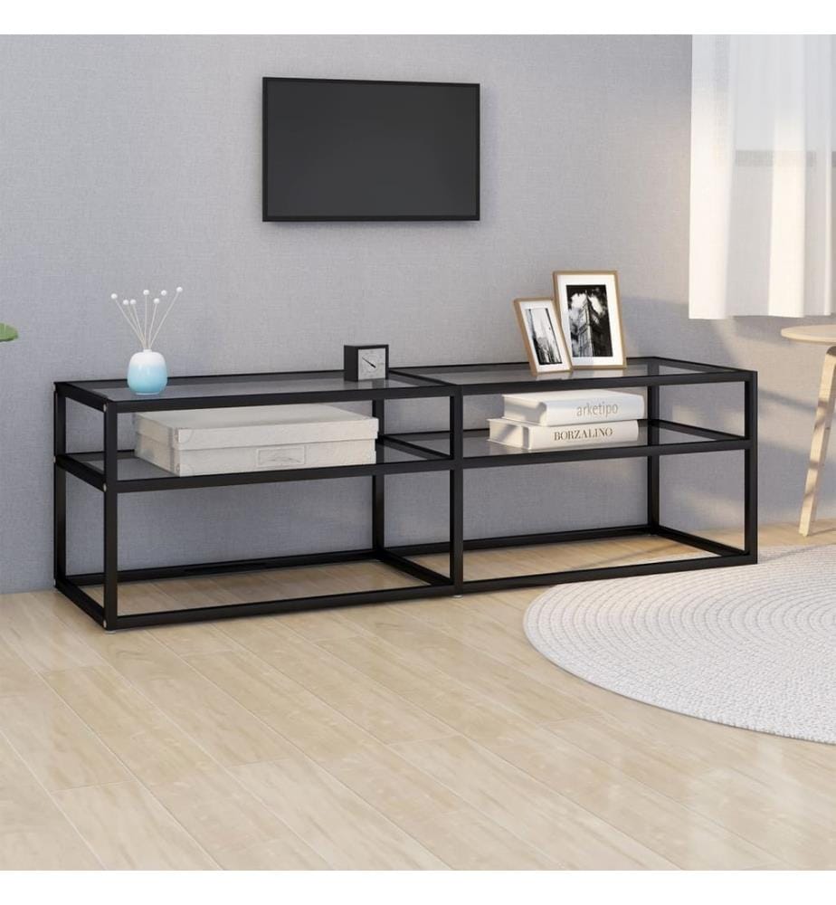TV-Schrank Transparent 140x40x40,5 cm Hartglas
