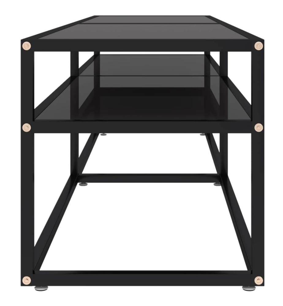 TV-Schrank Schwarz 160x40x40,5 cm Hartglas