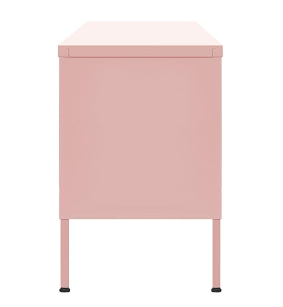 TV-Schrank Rosa 105x35x50 cm Stahl