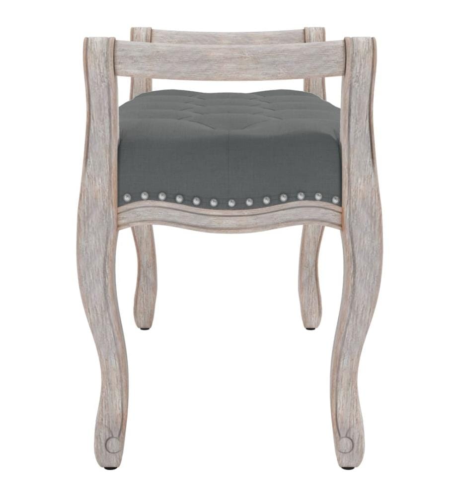 Sitzbank Dunkelgrau 80x45x60 cm Stoff