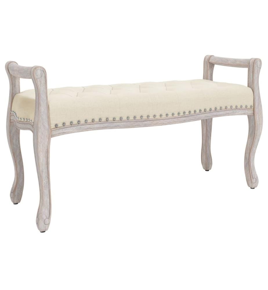 Sitzbank 110x45x60 cm Leinen