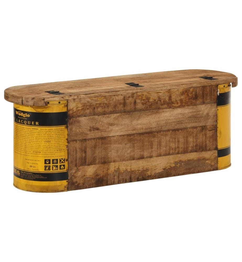 Banc de rangement/buffet 120x30x40 cm bois de récupération