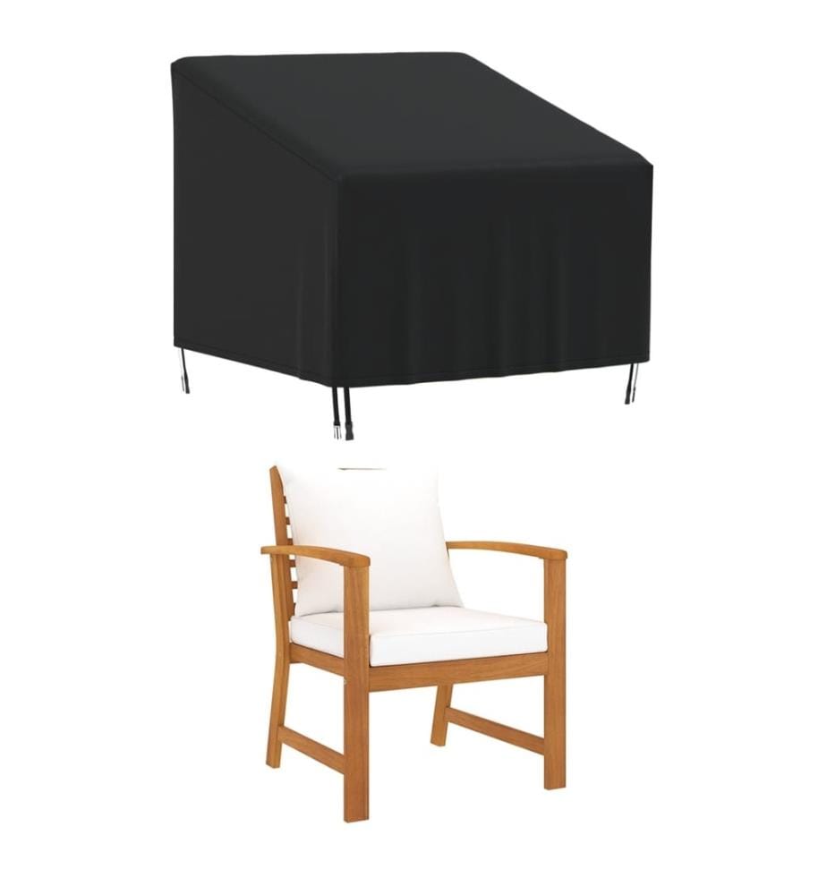 Abdeckung für Gartensessel Schwarz 90x90x50/75 cm 420D Oxford