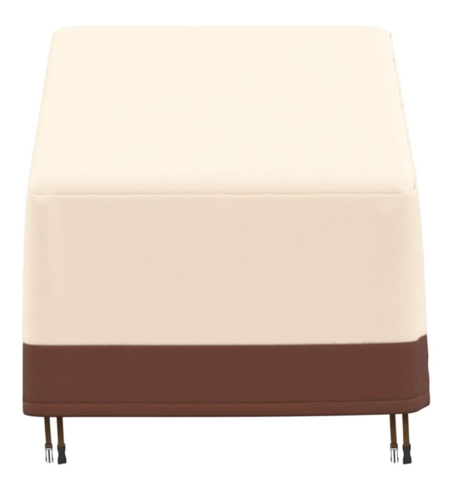 Gartensessel-Abdeckung Beige 79x97x48/74 cm 600D Oxford
