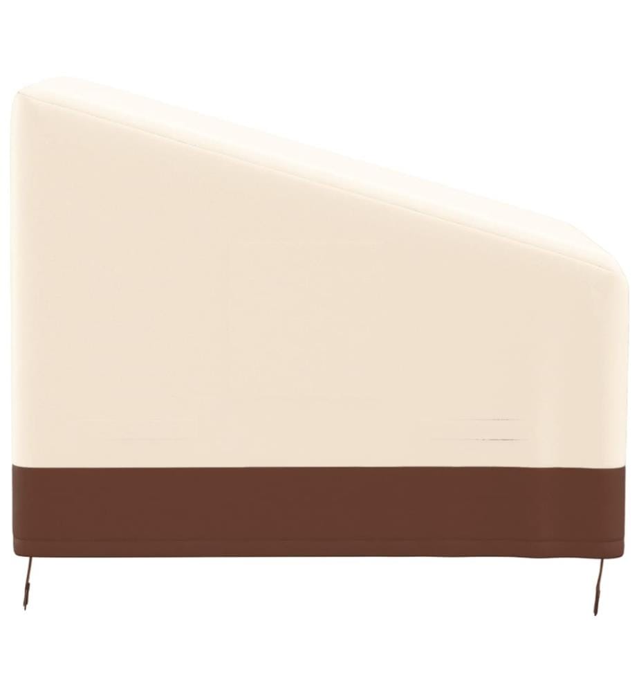 Gartensessel-Abdeckung Beige 79x97x48/74 cm 600D Oxford