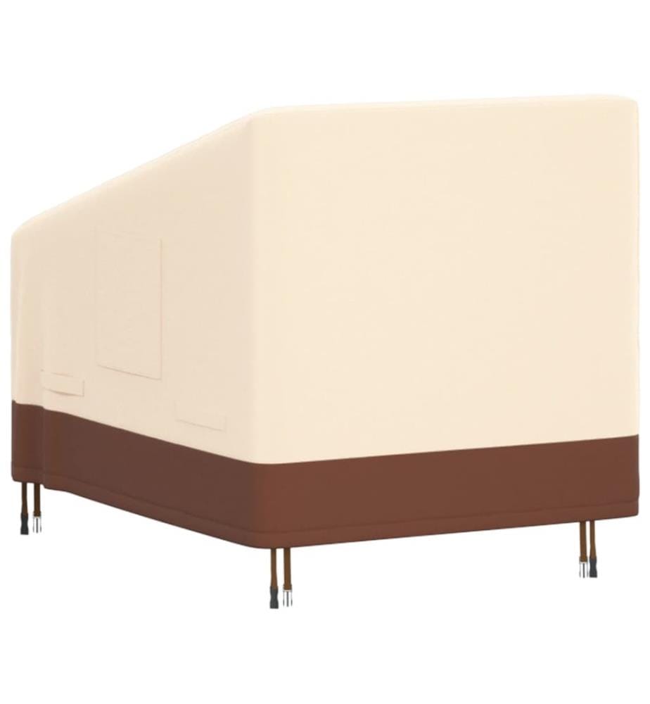 Gartensessel-Abdeckung Beige 79x97x48/74 cm 600D Oxford
