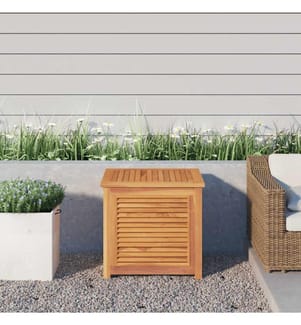 Gartenbox mit Beutel 60x50x58 cm Massivholz Teak