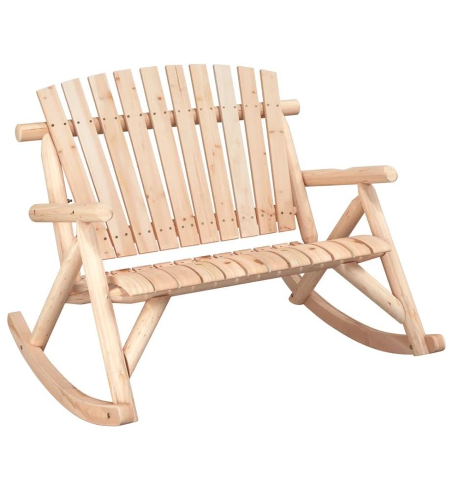 Garten-Schaukelbank 2-Sitzer 123x96x102 cm Massivholz Fichte
