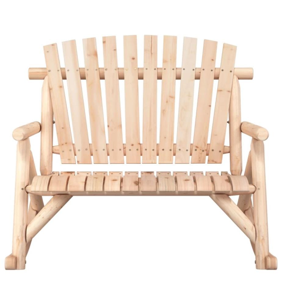 Garten-Schaukelbank 2-Sitzer 123x96x102 cm Massivholz Fichte