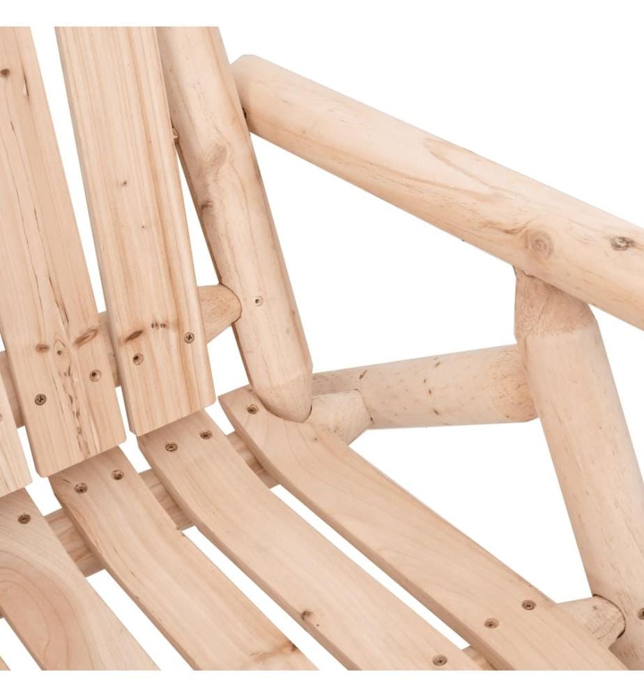 Garten-Schaukelbank 2-Sitzer 123x96x102 cm Massivholz Fichte