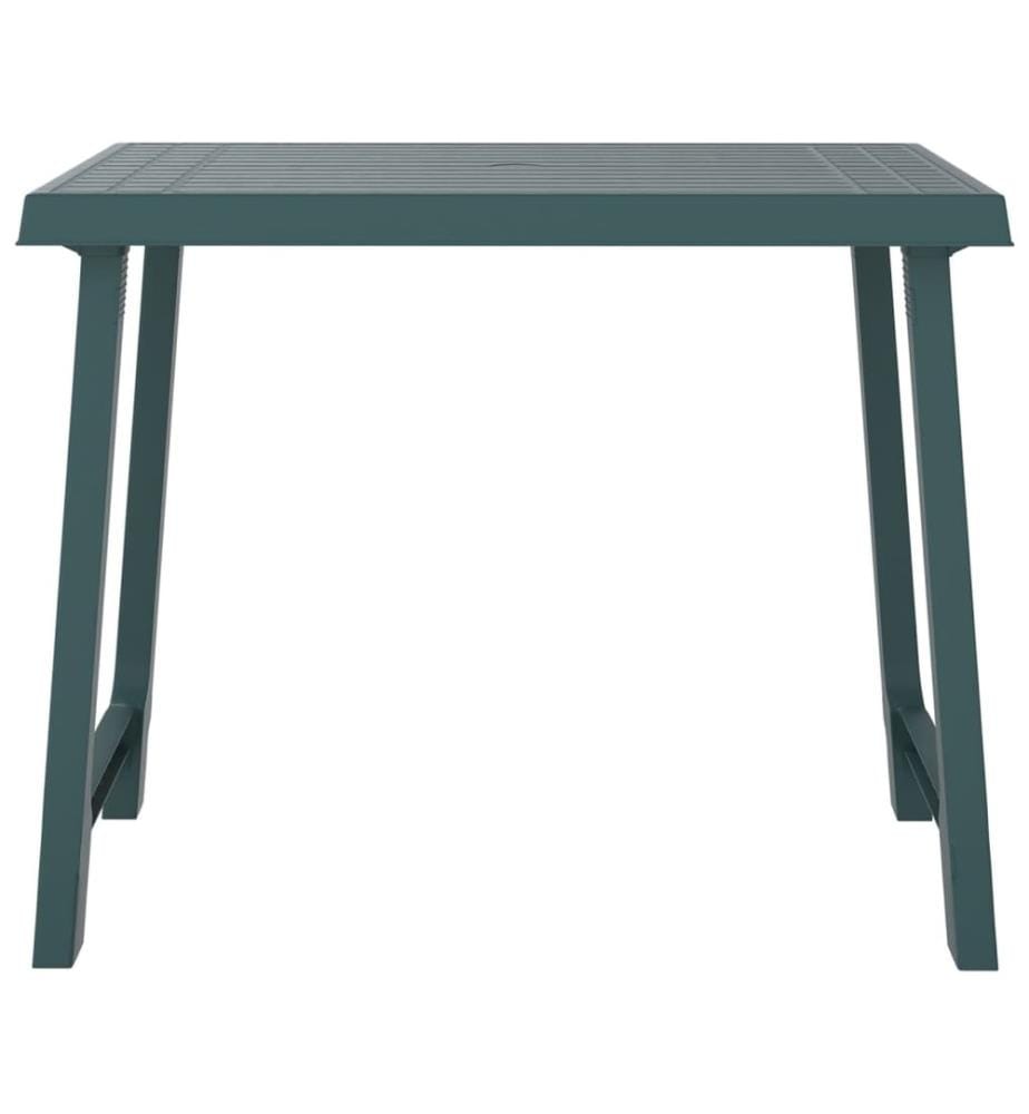 Campingtisch Grün 79x56x64 cm PP Holzoptik