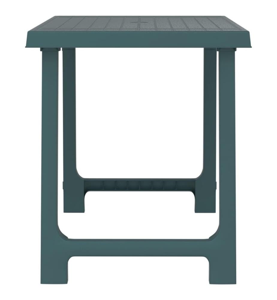 Campingtisch Grün 79x56x64 cm PP Holzoptik