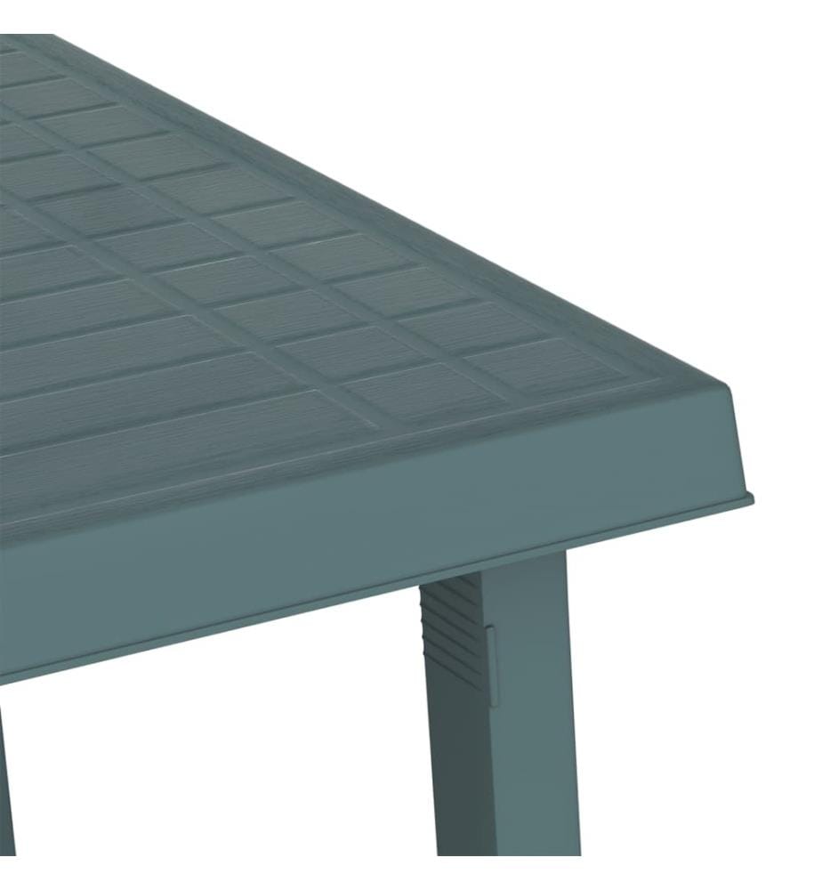 Campingtisch Grün 79x56x64 cm PP Holzoptik