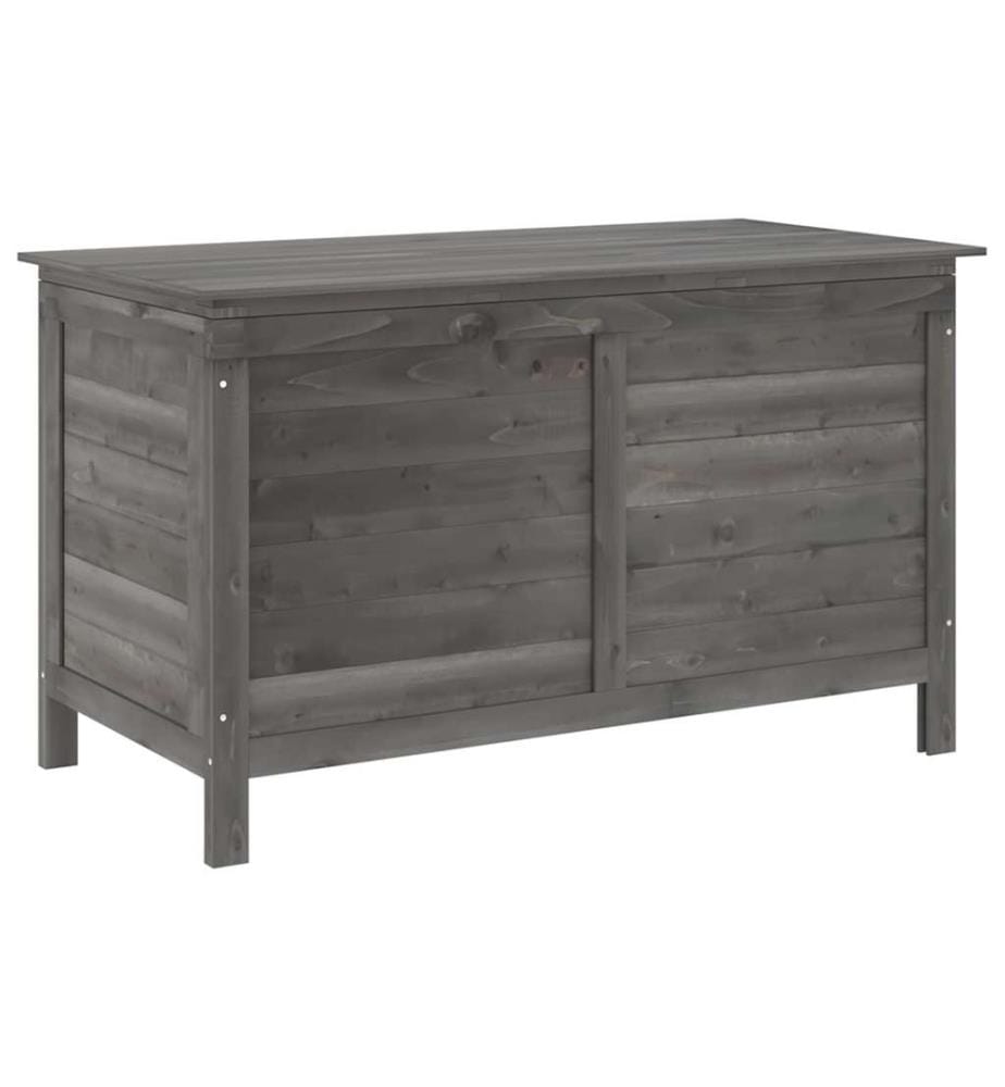 Boîte de rangement de jardin anthracite bois massif de sapin