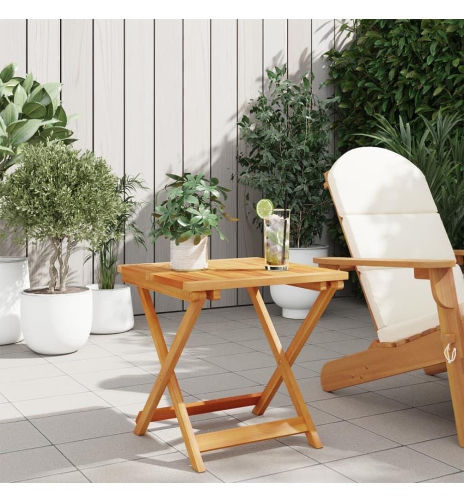 Gartentisch Klappbar 50x50x50 cm Massivholz Akazie