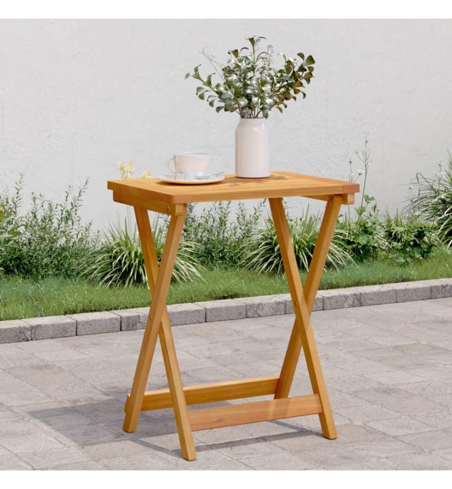 Gartentisch Klappbar 50x36x60 cm Massivholz Akazie
