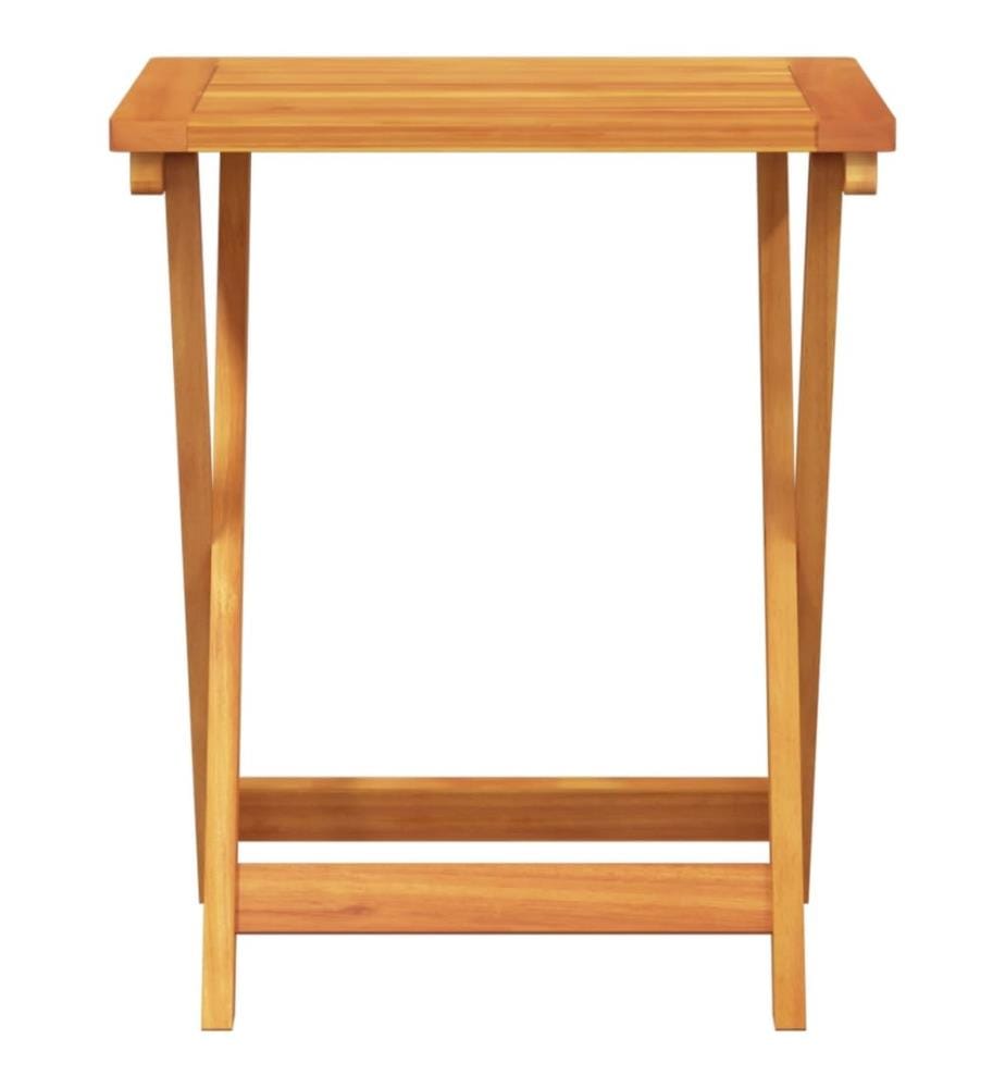 Gartentisch Klappbar 50x36x60 cm Massivholz Akazie
