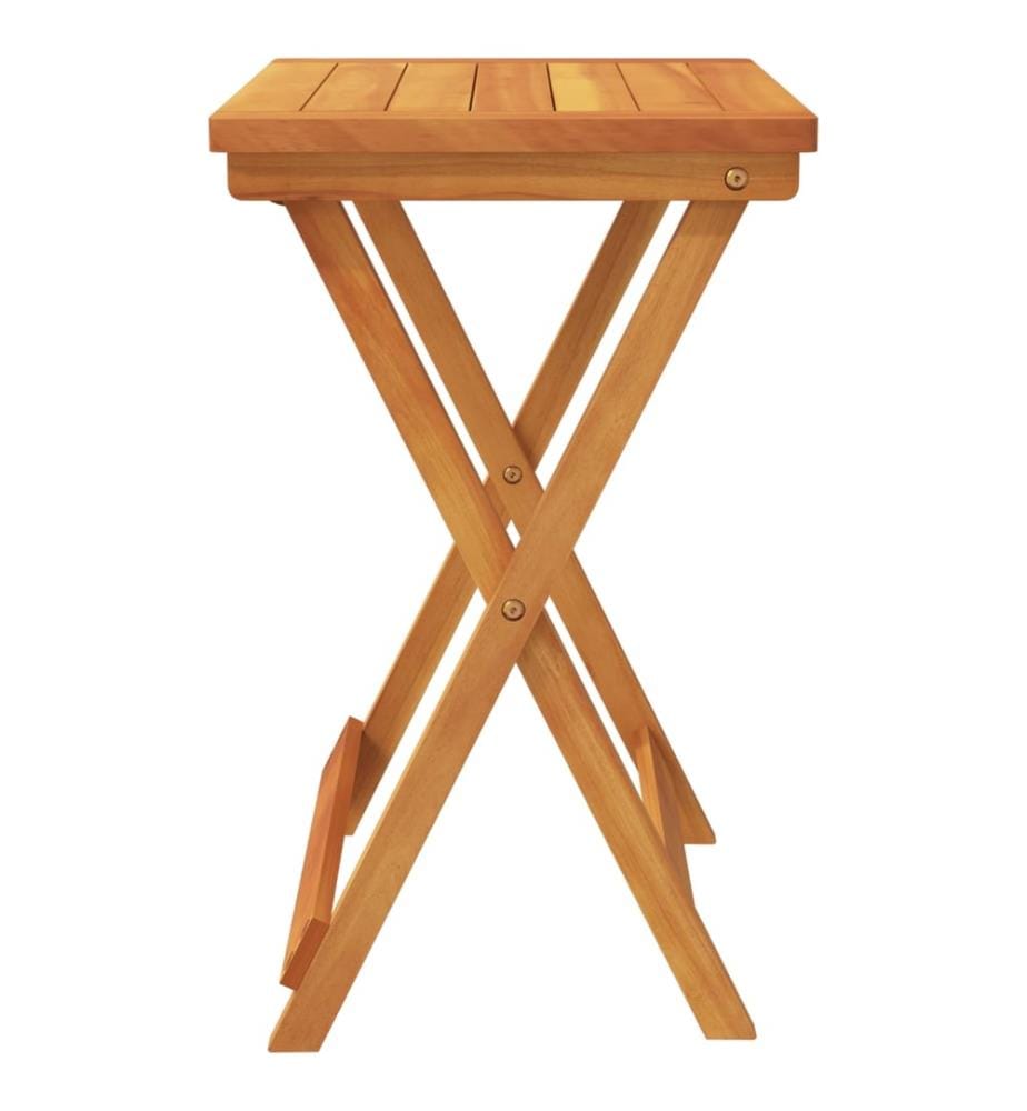 Gartentisch Klappbar 50x36x60 cm Massivholz Akazie