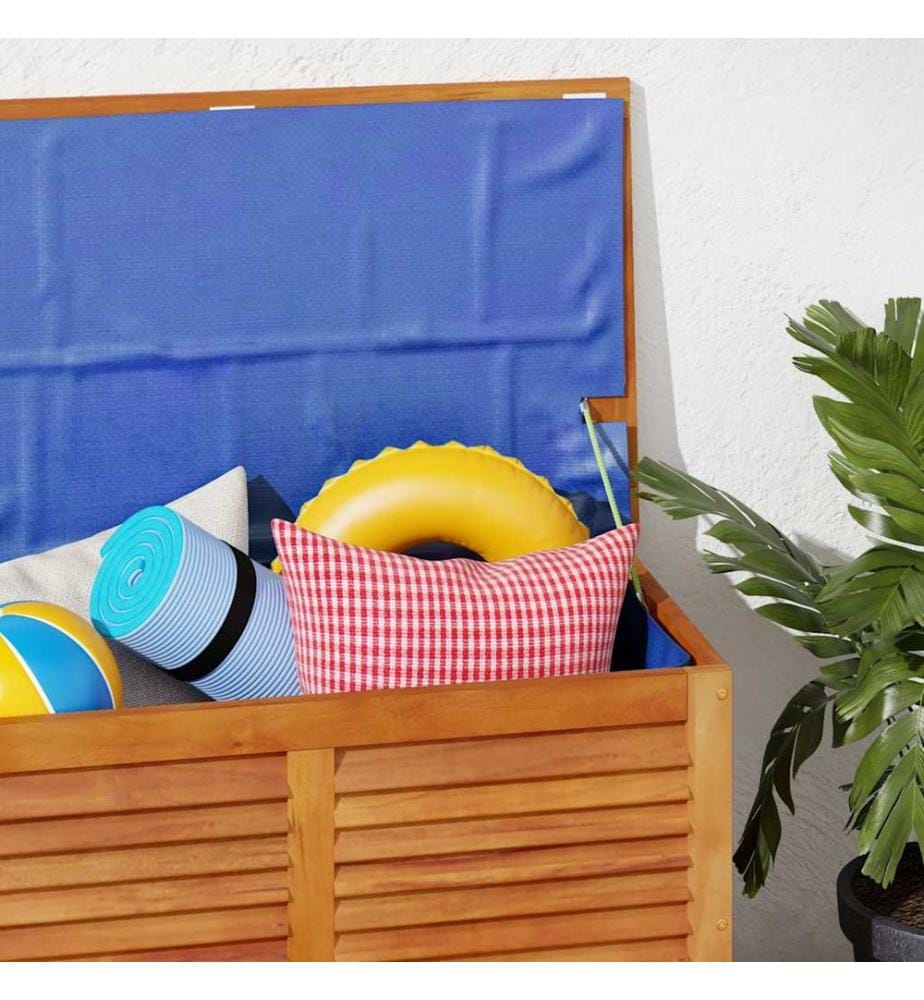 Gartenbox mit Lüftungsschlitzen 90x50x56 cm Massivholz Akazie