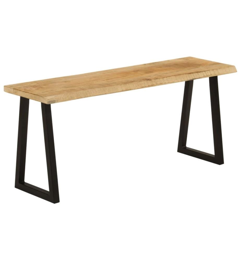 Bank Baumkante 105 cm Massivholz Mango