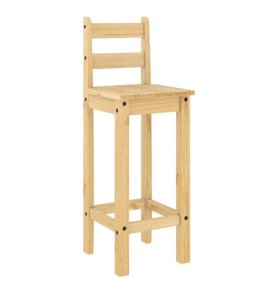 Ensemble de bar 3 pcs Bois de pin massif