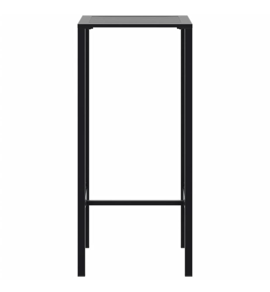 Bartisch Schwarz 50x50x110 cm Pulverbeschichteter Stahl