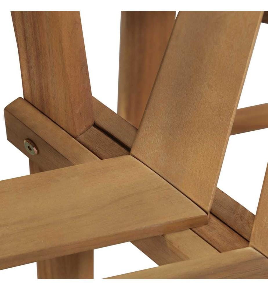 Baumbank Halb-Hexagonal 160 cm Massivholz Akazie