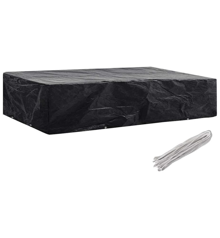 Gartenliege-Abdeckung 8 Ösen 218x77x55 cm
