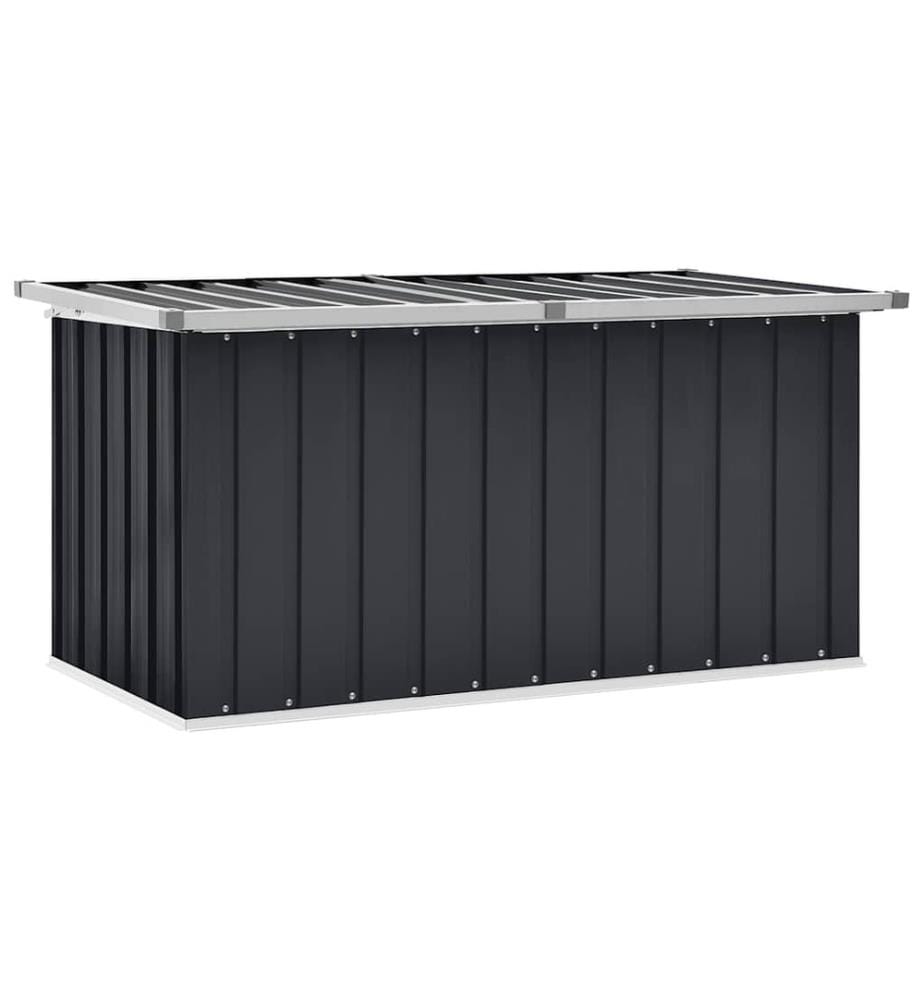 Boîte de rangement de jardin Anthracite 129x67x65 cm