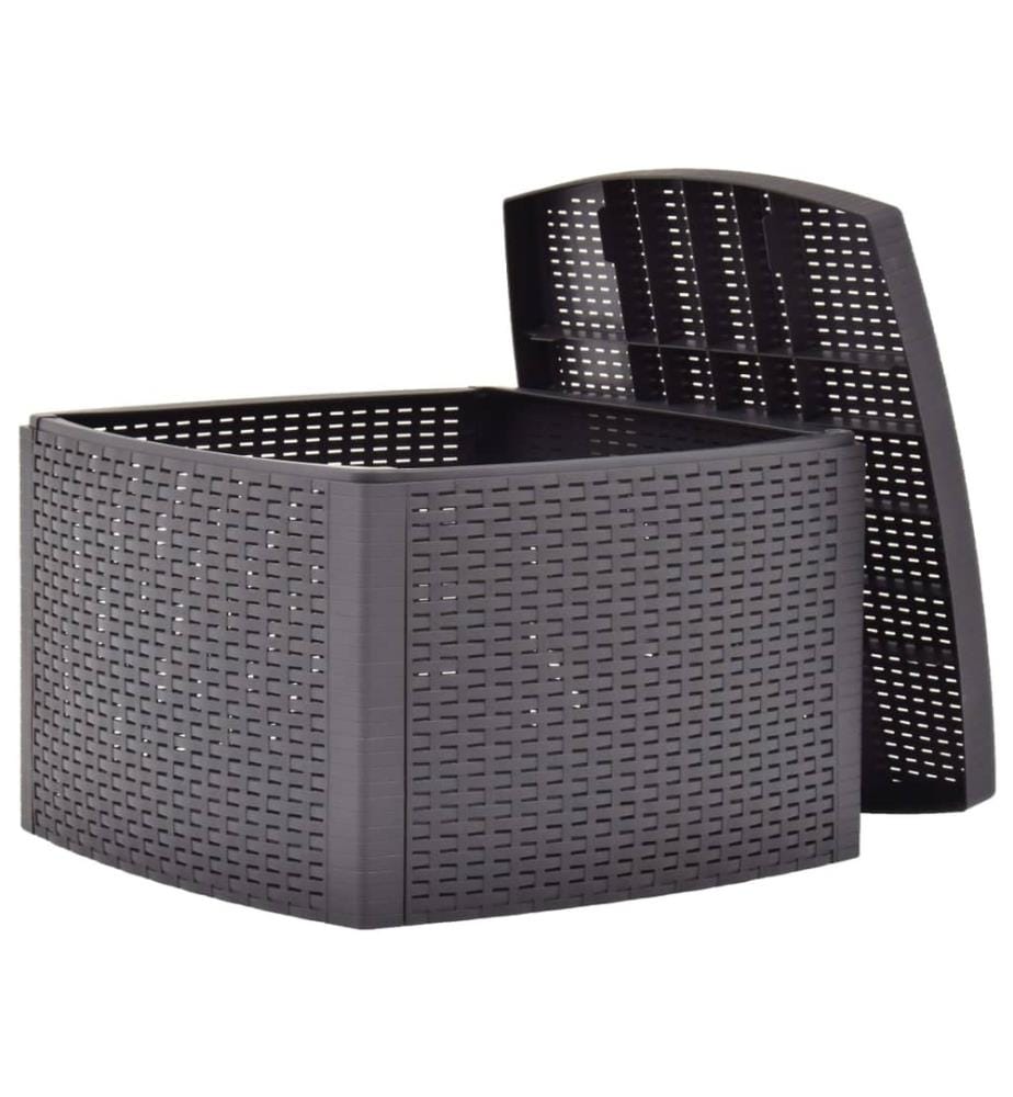 Beistelltisch Mokka 54×54×36,5 cm Kunststoff