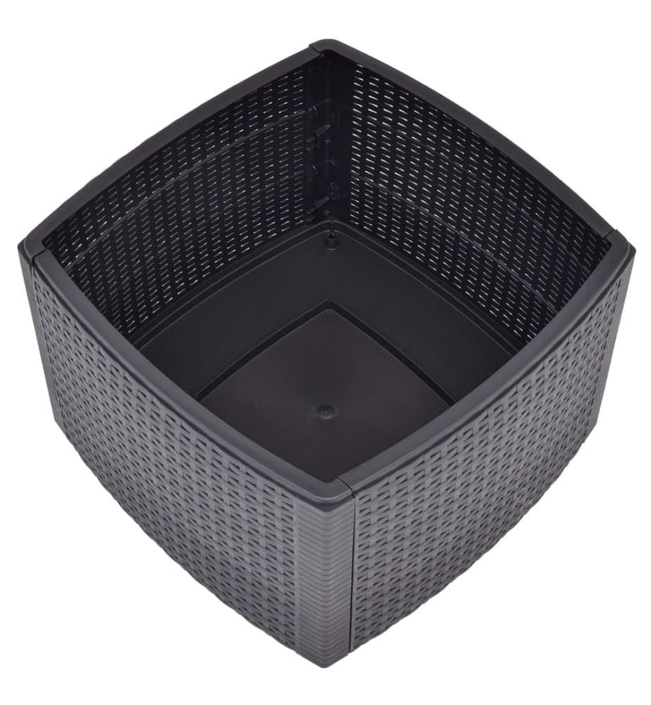 Beistelltisch Mokka 54×54×36,5 cm Kunststoff