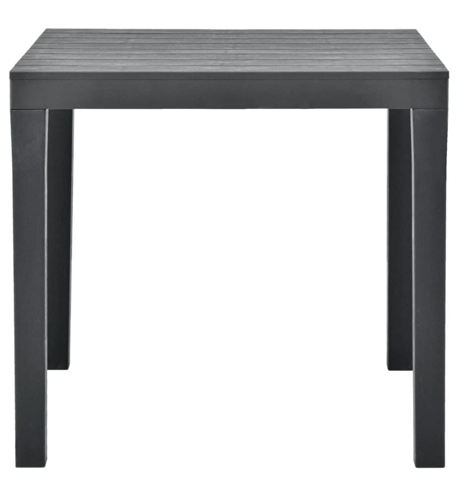 Gartentisch Anthrazit 78x78x72 cm Kunststoff
