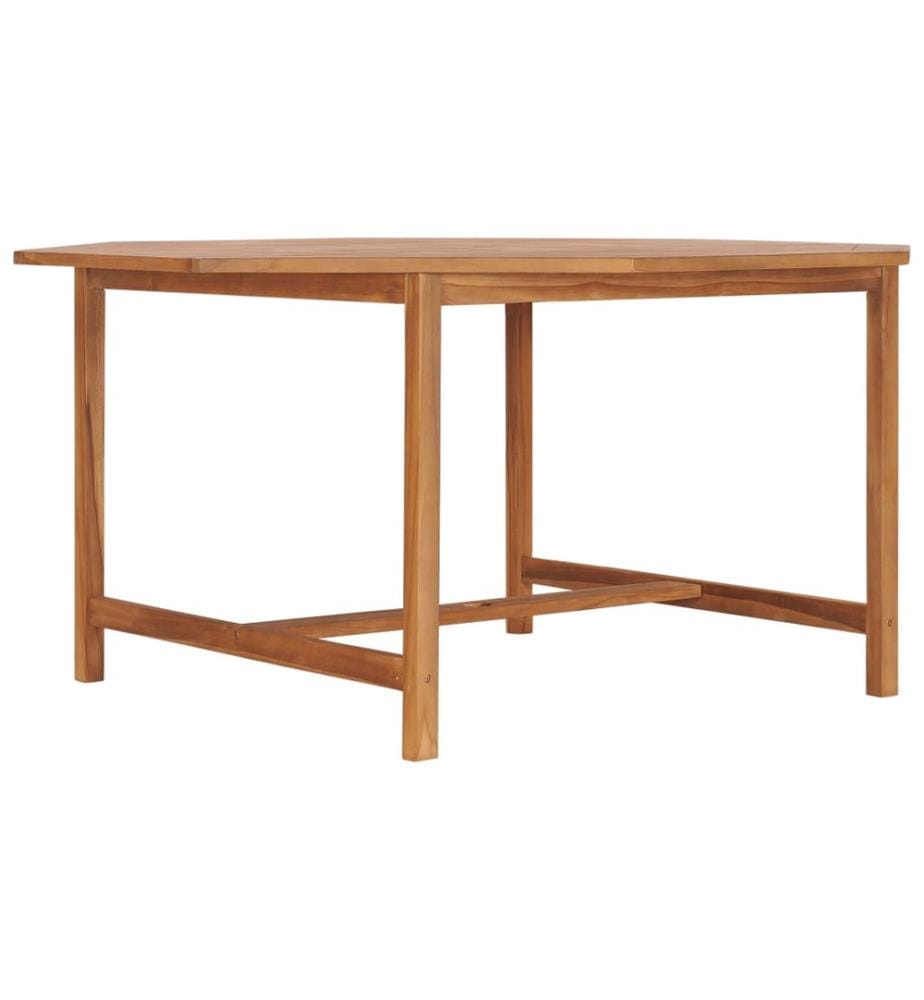 Gartentisch 150x150x75 cm Teakholz Massiv