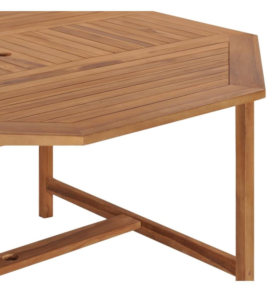 Gartentisch 150x150x75 cm Teakholz Massiv