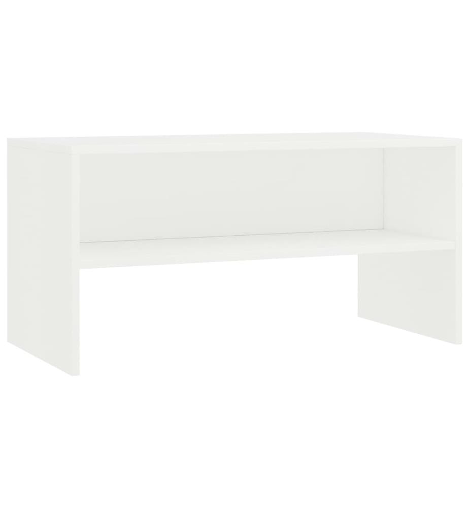 Meuble TV Blanc 80x40x40 cm Bois d'ingénierie