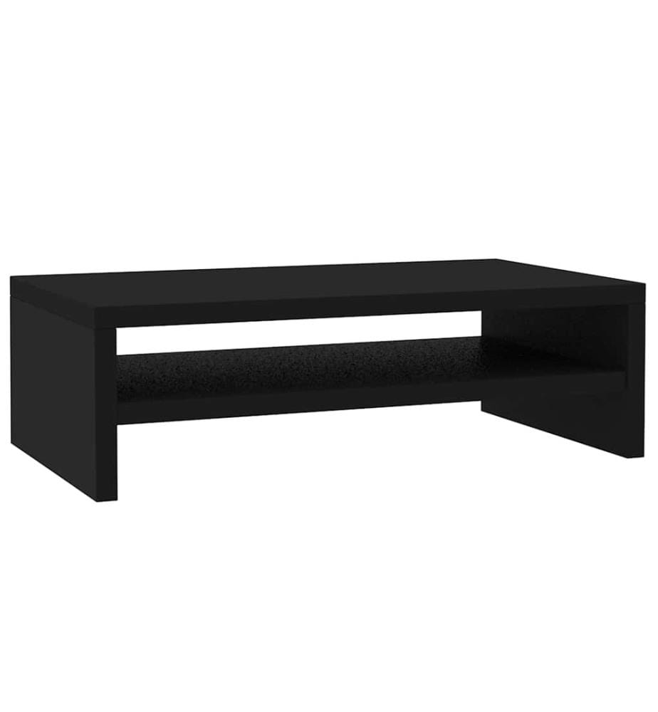 Support de moniteur Noir 42 x 24 x 13 cm Bois d'ingénierie