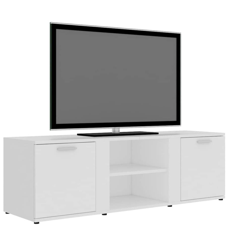 Meuble TV Blanc 120x34x37 cm Bois d'ingénierie