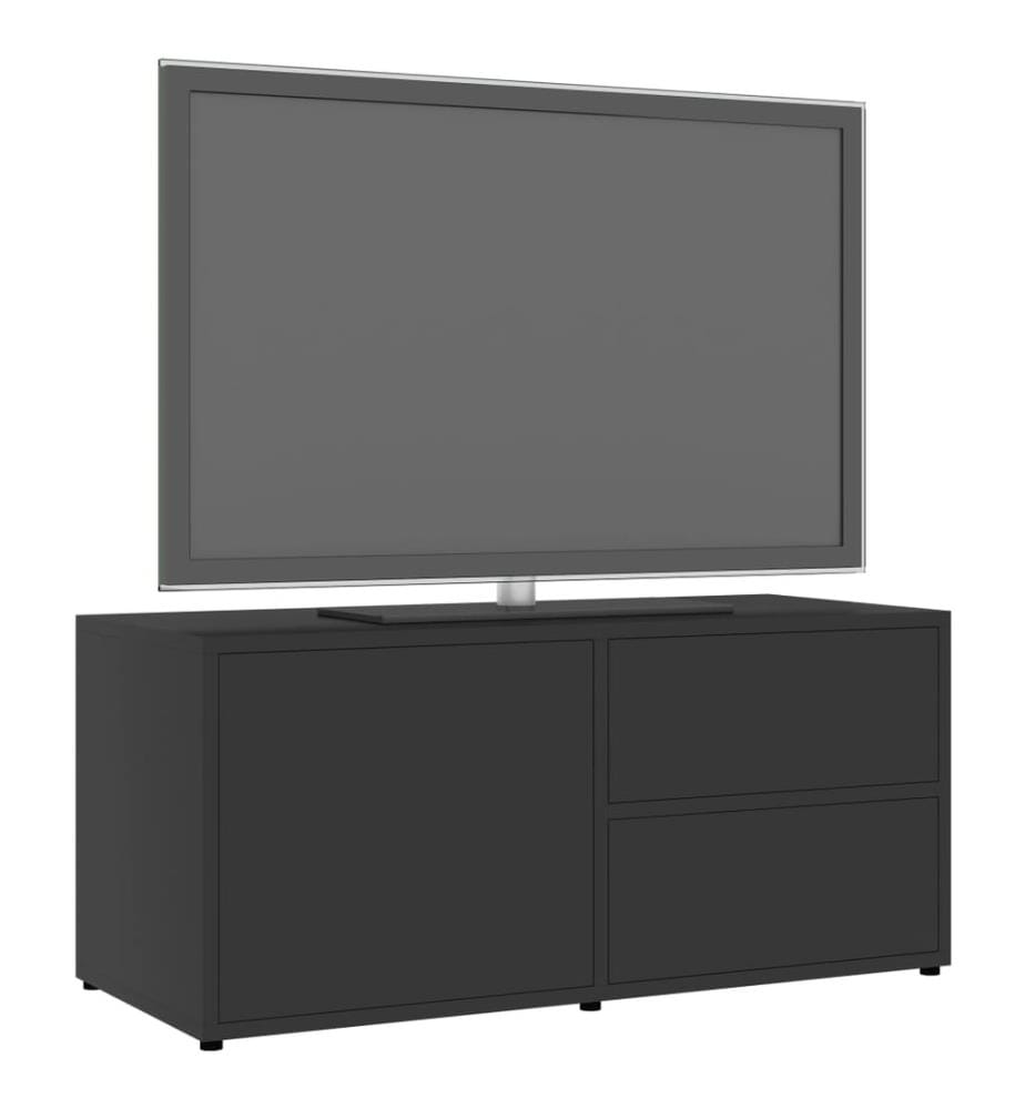 Meuble TV Gris 80x34x36 cm Bois d'ingénierie