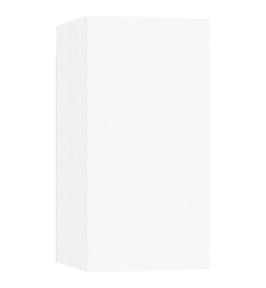 Meuble TV Blanc 30,5x30x60 cm Bois d'ingénierie
