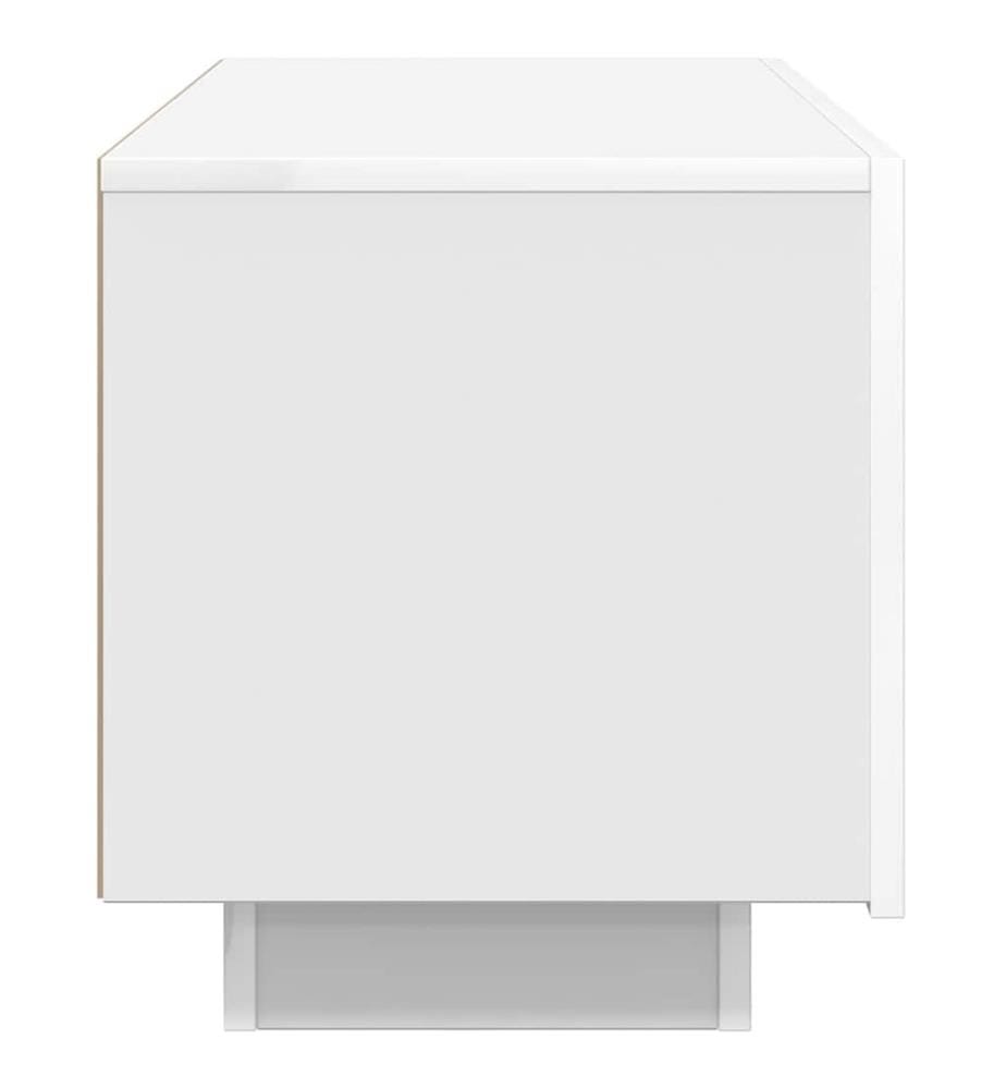 Meuble TV Blanc 100x35x40 cm Bois d'ingénierie