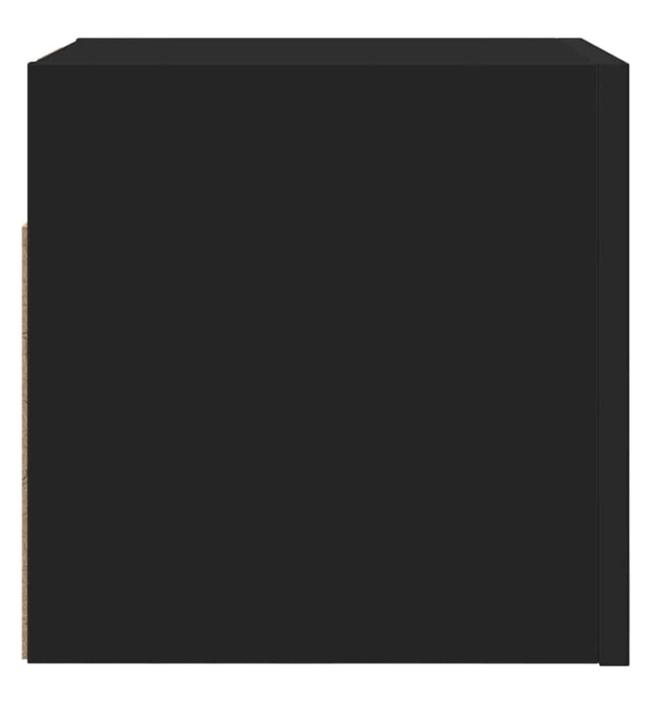 Meuble TV mural Noir 30,5x30x30 cm
