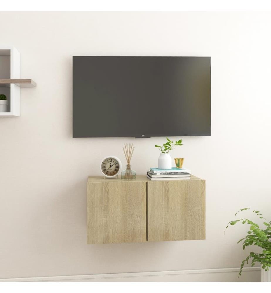 TV-Hängeschrank Sonoma-Eiche 60x30x30 cm
