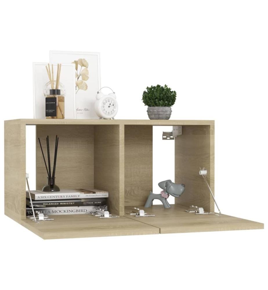 TV-Hängeschrank Sonoma-Eiche 60x30x30 cm