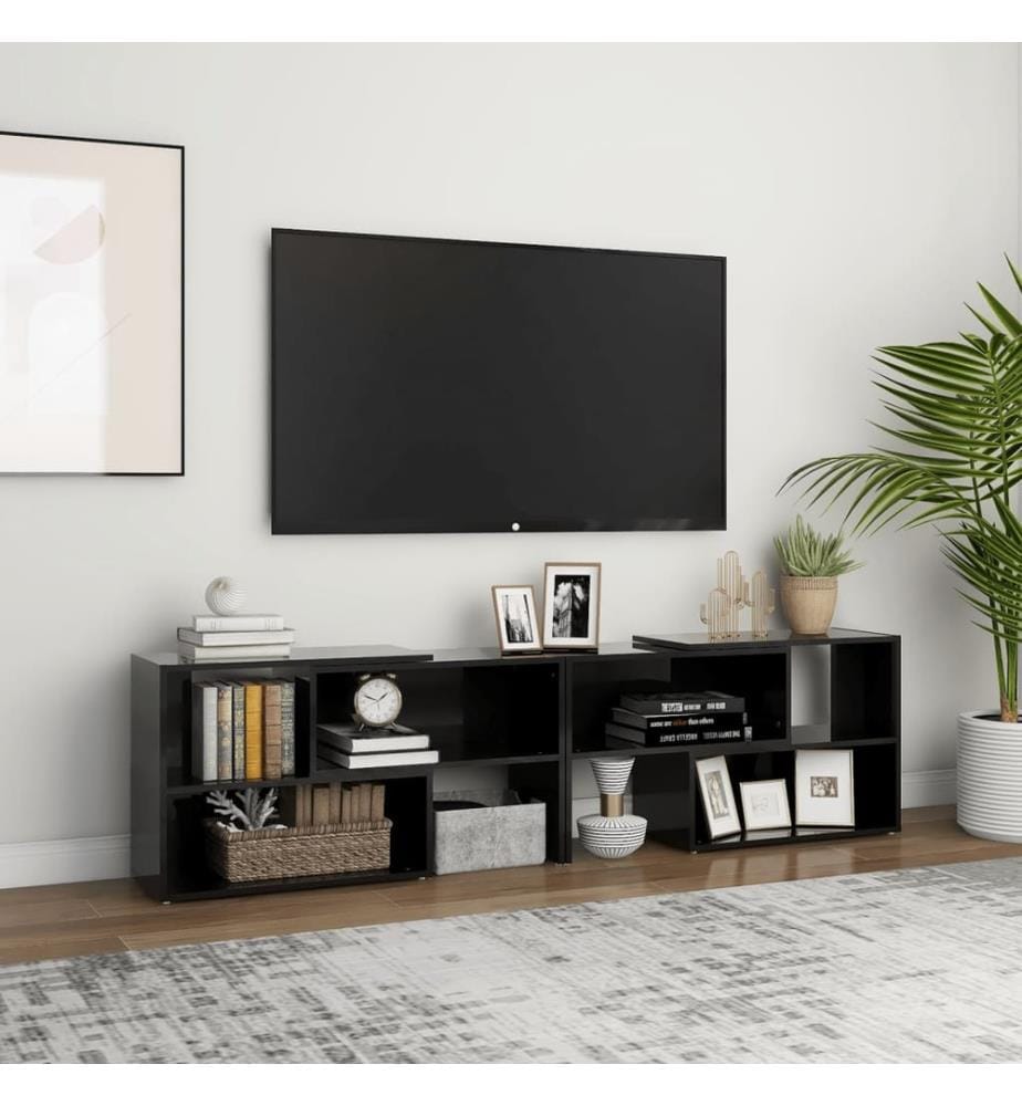 TV-Schrank Hochglanz-Schwarz 149x30x52 cm Holzwerkstoff